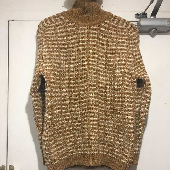 VINTAGE GAELTARRA ARAN KNIT WOOL TURTLENECK SWEATERS SIZE L - Picture 8 of 13